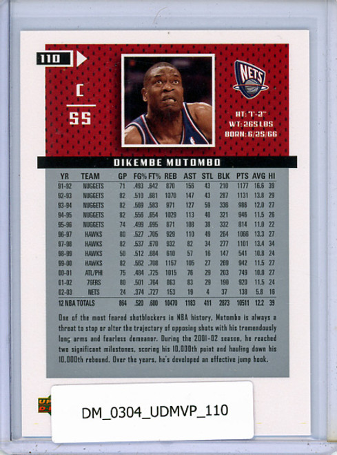 Dikembe Mutombo 2003-04 MVP #110