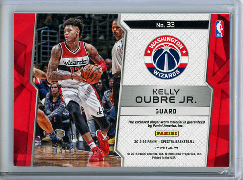 Kelly Oubre Jr. 2015-16 Spectra, Rookie Jumbo Jerseys #33 (#04/49)