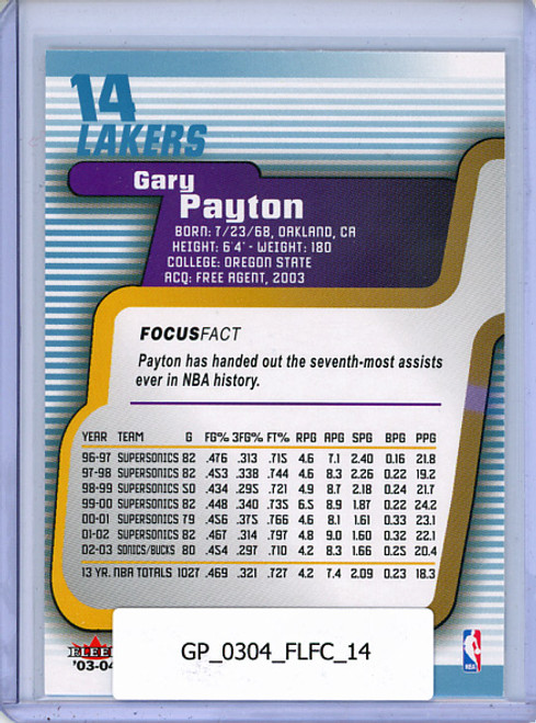 Gary Payton 2003-04 Focus #14