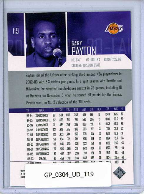 Gary Payton 2003-04 Upper Deck #119