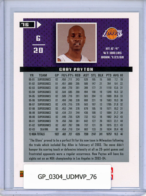 Gary Payton 2003-04 MVP #76