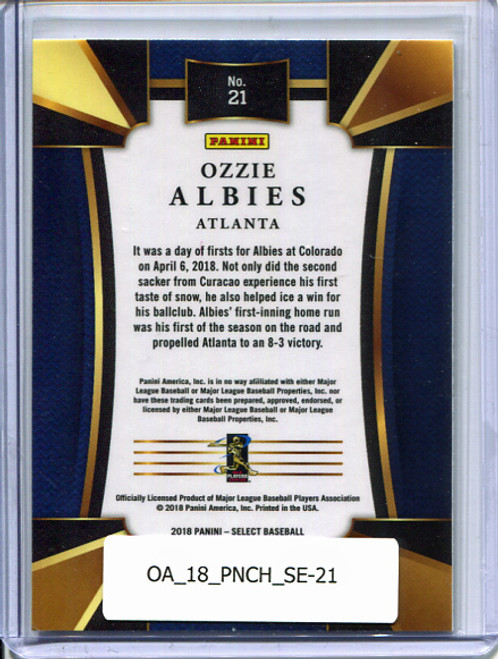 Ozzie Albies 2018 Chronicles, Select #21