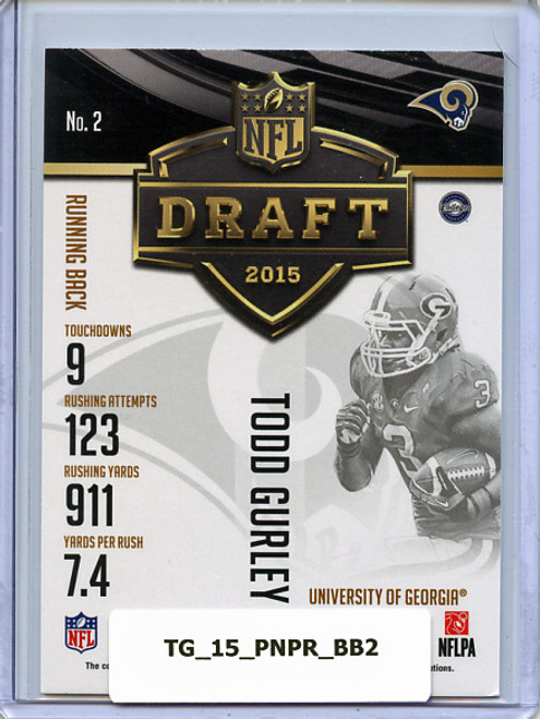 Todd Gurley 2015 Prestige, Draft Big Board #2