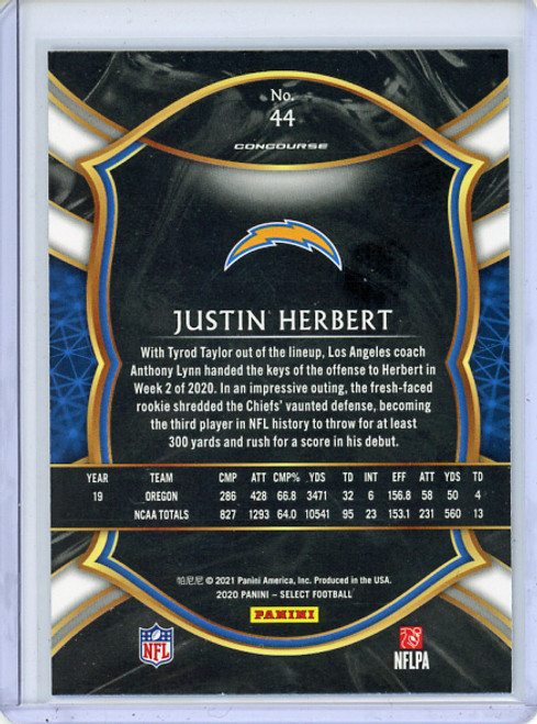 Justin Herbert 2020 Select #44 Concourse (2)
