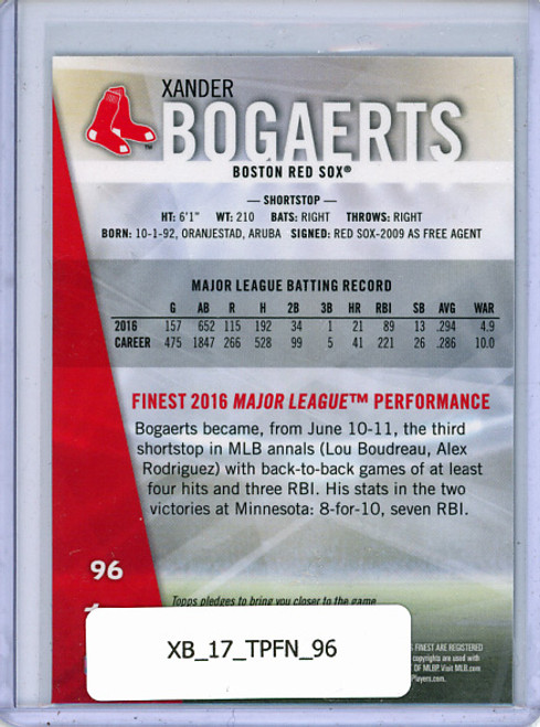 Xander Bogaerts 2017 Finest #96