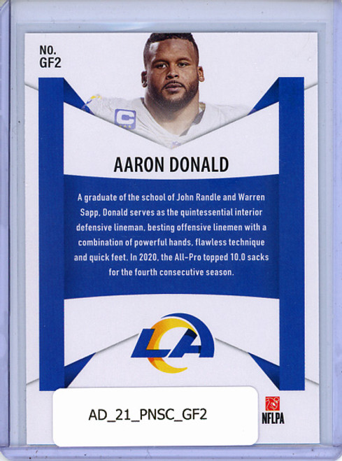 Aaron Donald 2021 Score, Game Face #GF2