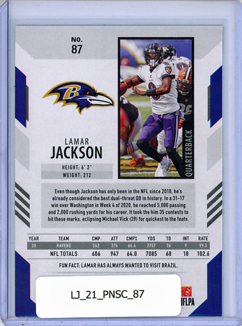 Lamar Jackson 2021 Score #87