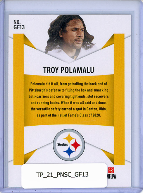 Troy Polamalu 2021 Score, Game Face #GF13