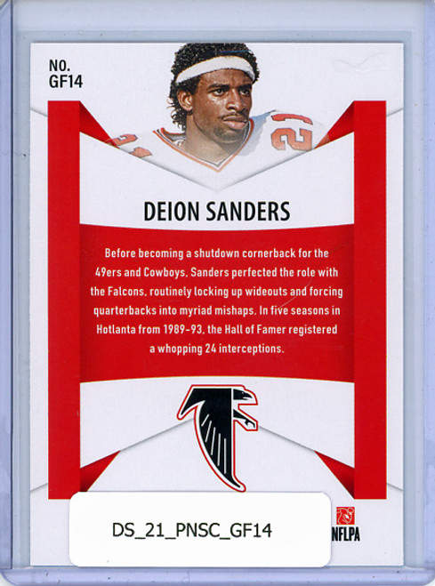 Deion Sanders 2021 Score, Game Face #GF14