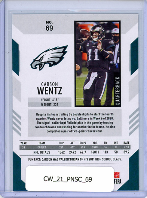 Carson Wentz 2021 Score #69