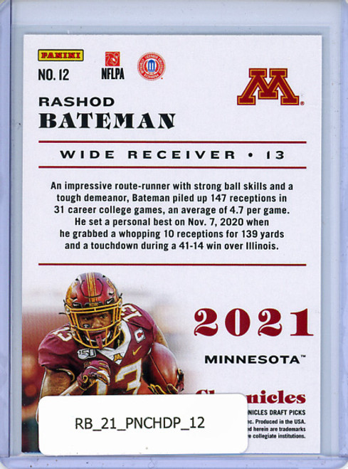 Rashod Bateman 2021 Chronicles Draft Picks #12