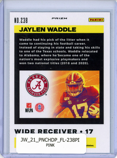 Jaylen Waddle 2021 Chronicles Draft Picks, Flux #238 Pink