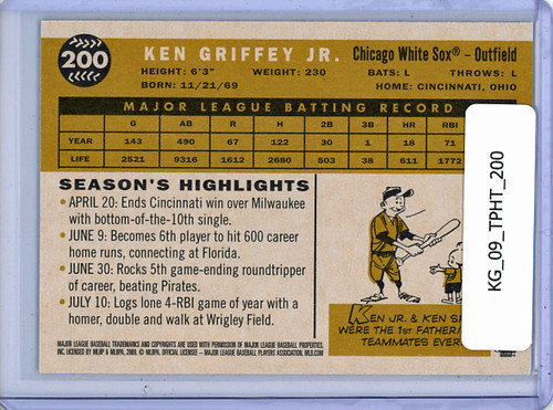 Ken Griffey Jr. 2009 Heritage #200