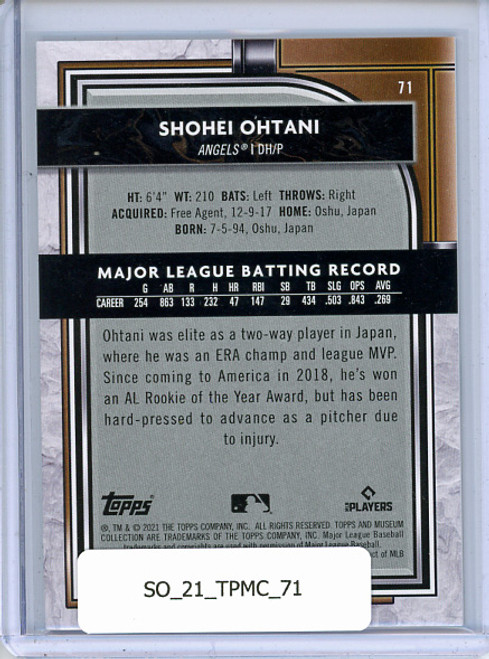 Shohei Ohtani 2021 Museum Collection #71