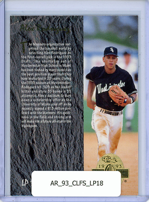 Alex Rodriguez 1993 Classic Four Sport, Limited Prints #LP18 /63,400