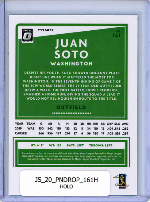 Juan Soto 2020 Donruss Optic #161 Holo