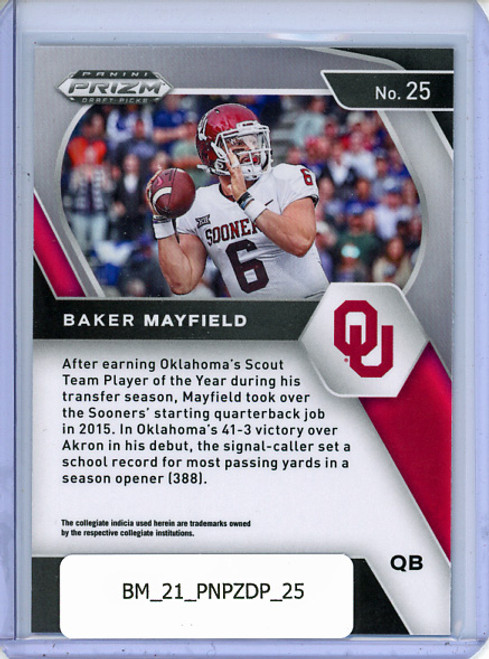 Baker Mayfield 2021 Prizm Draft Picks #25