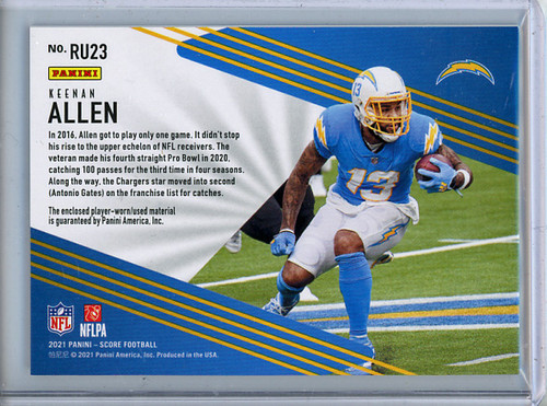 Keenan Allen 2021 Score, Rise Up #RU23 (1)