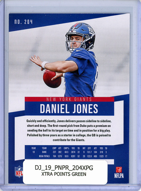 Daniel Jones 2019 Prestige #204 Xtra Points Green