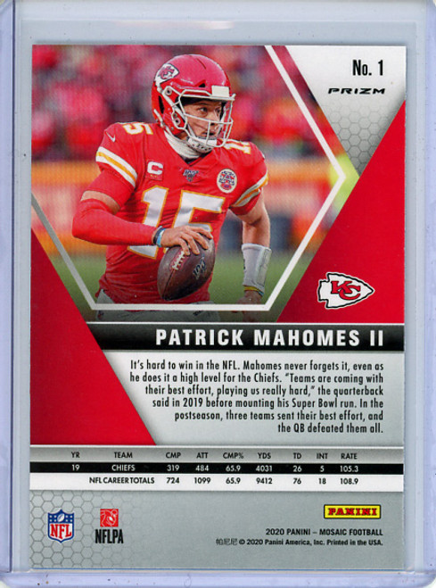 Patrick Mahomes II 2020 Mosaic #1 Silver (1)