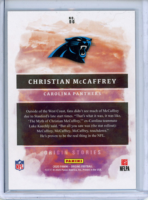 Christian McCaffrey 2020 Origins #96 Origins Stories (1)