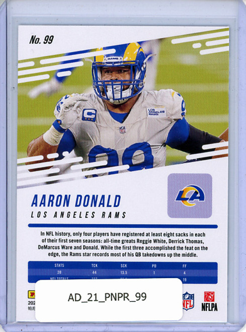 Aaron Donald 2021 Prestige #99