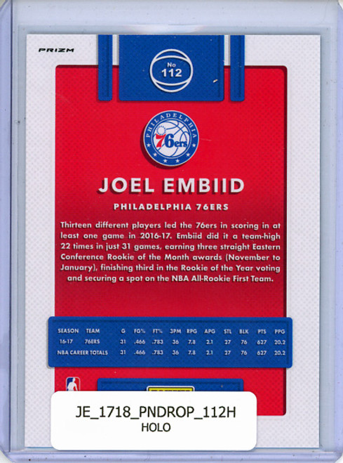 Joel Embiid 2017-18 Donruss Optic #112 Holo