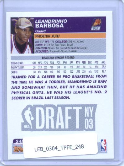 Leandro Barbosa 2003-04 Topps First Edition #248