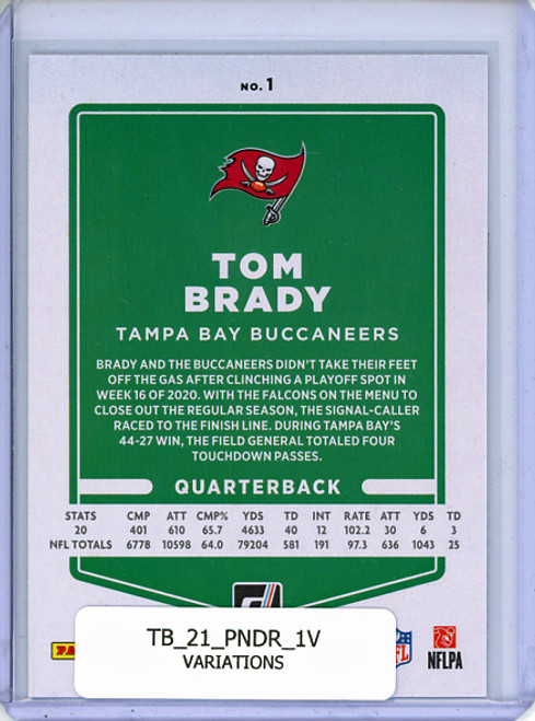 Tom Brady 2021 Donruss #1 Variations