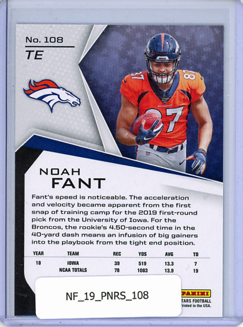 Noah Fant 2019 Rookies & Stars #108