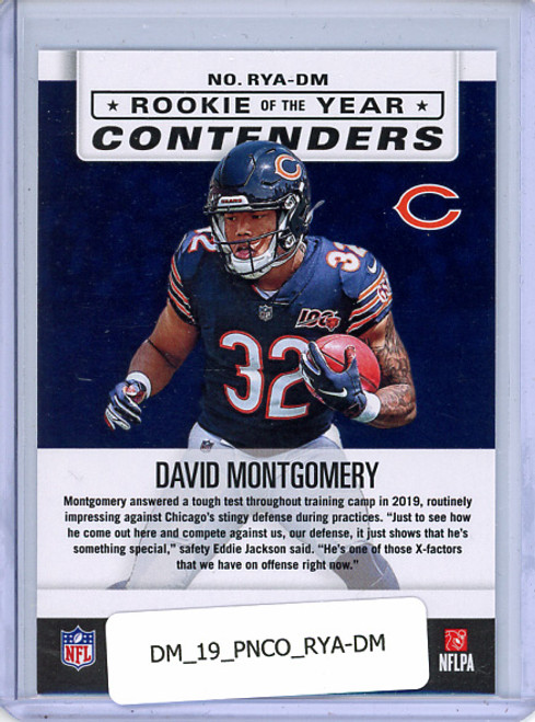 David Montgomery 2019 Contenders, Rookie of the Year Contenders #RYA-DM