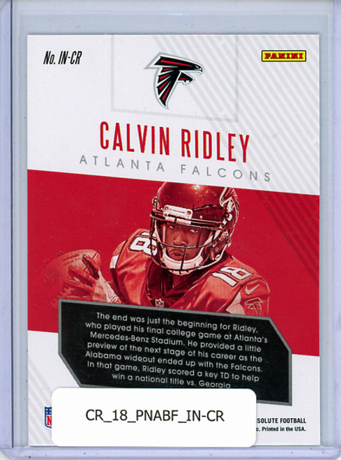 Calvin Ridley 2018 Absolute, Introductions #IN-CR