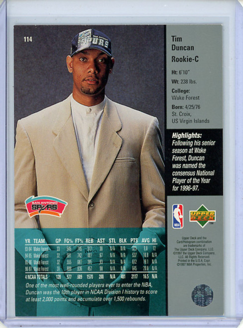 Tim Duncan 1997-98 Upper Deck #114 (1)