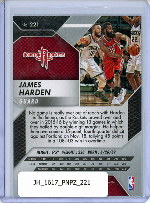 James Harden 2016-17 Prizm #221