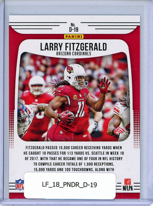 Larry Fitzgerald 2018 Donruss, Dominators #D-19