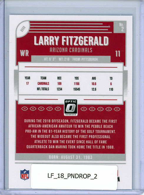 Larry Fitzgerald 2018 Donruss Optic #2