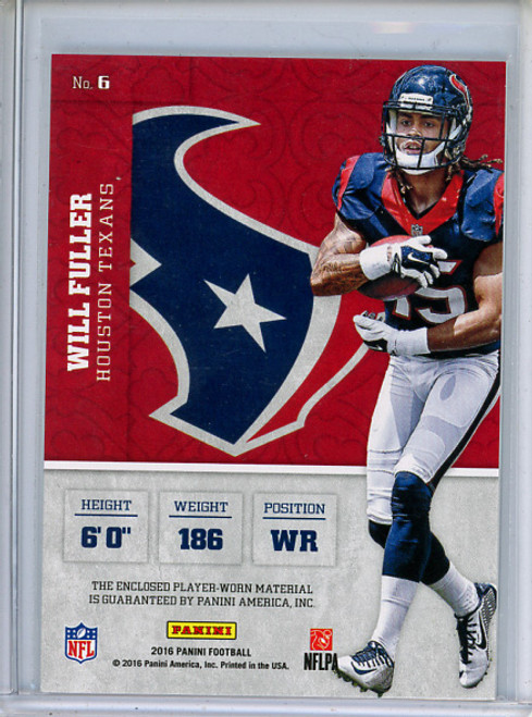 Will Fuller V 2016 Panini, Squires Jerseys #6 (1)