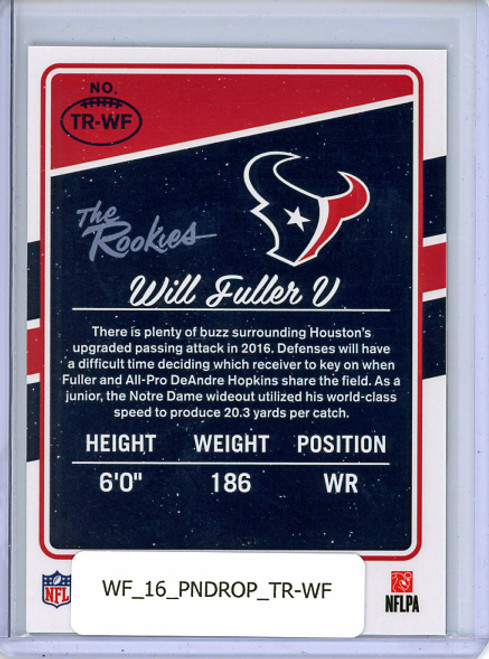 Will Fuller V 2016 Donruss Optic, The Rookies #TR-WF