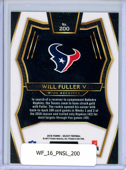 Will Fuller V 2016 Select #200 Premier Level