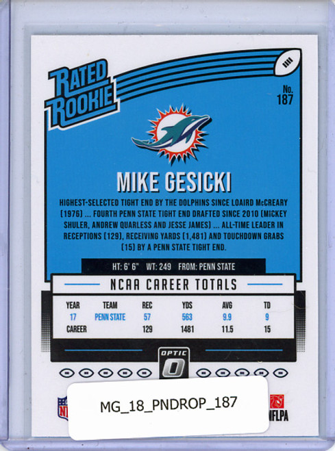 Mike Gesicki 2018 Donruss Optic #187