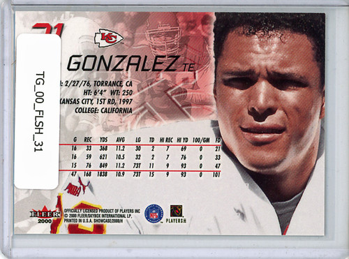 Tony Gonzalez 2000 Showcase #31