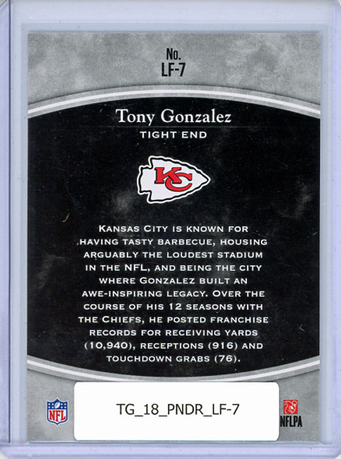 Tony Gonzalez 2018 Donruss, Legends of the Fall #LF-7