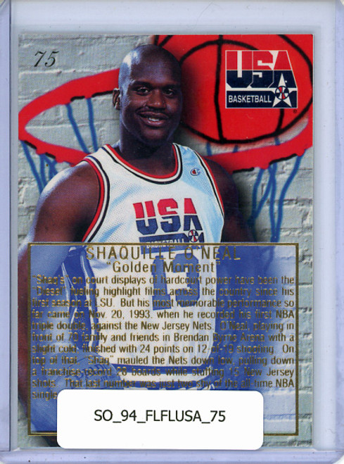 Shaquille O'Neal 1994 Flair USA #75 Golden Moment