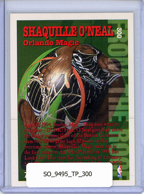 Shaquille O'Neal 1994-95 Topps #300 From the Roof