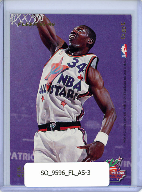 Shaquille O'Neal, Hakeem Olajuwon 1995-96 Fleer, All-Stars #3