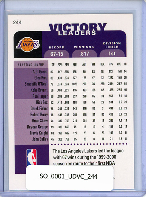 Shaquille O'Neal 2000-01 Victory #244 Victory Leaders