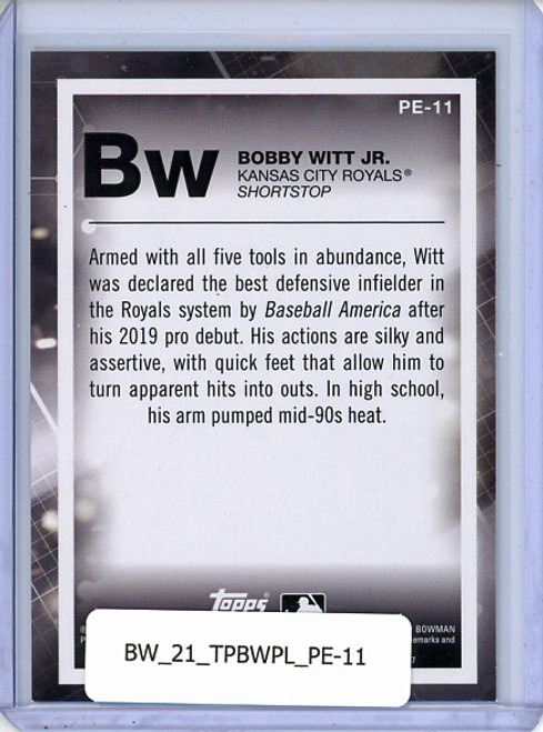 Bobby Witt Jr. 2021 Bowman Platinum, Precious Elements #PE-11