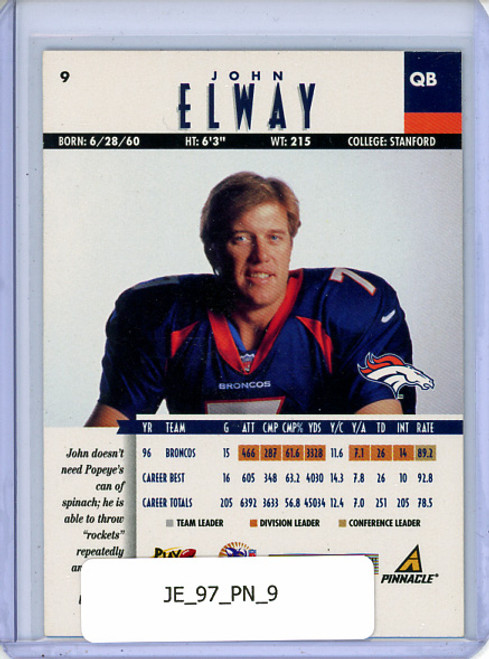 John Elway 1997 Pinnacle #9