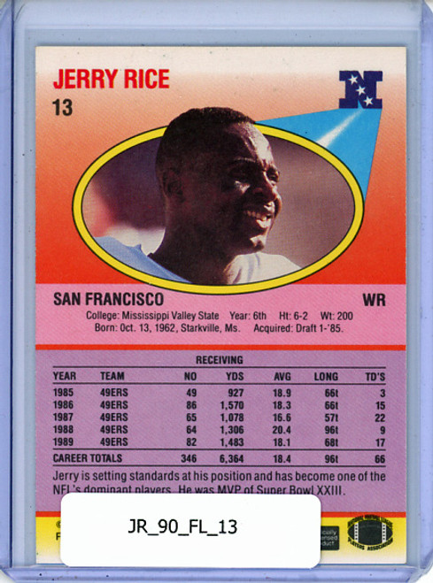 Jerry Rice 1990 Fleer #13
