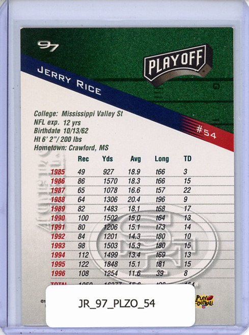 Jerry Rice 1997 Playoff Zone #54